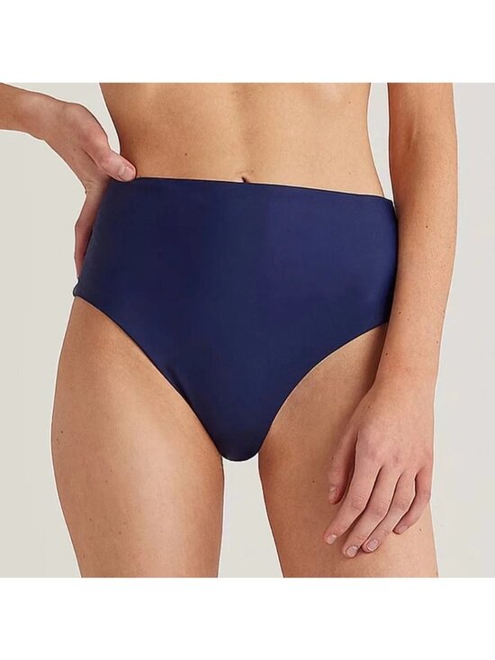 Quince Other - QUINCE Italian High-Rise Bikini Bottom Deep Navy Medium